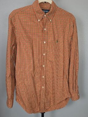 Ralph Lauren Men's Classic Fit Plaid Button Down LS Shirt 100% Cotton Size S